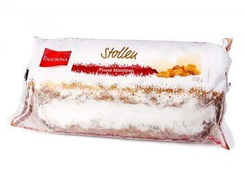 Штоллен "Різдвяний Кекс" з родзинками та Марципаном Favorina Stollen, 750 г Finest Marzipan 1313754298 фото