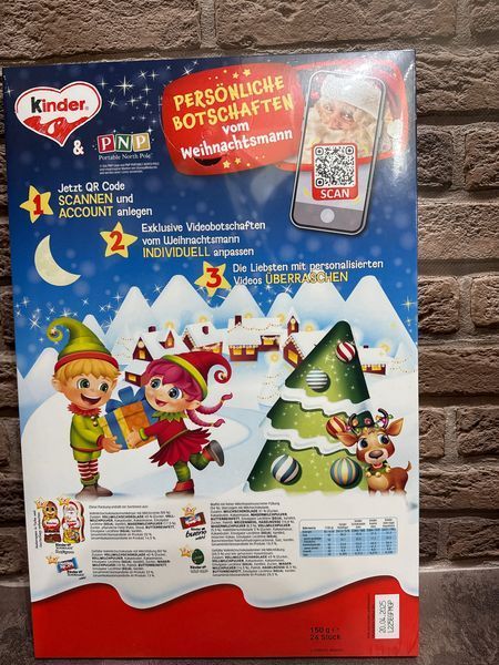 Адвент-календарь Kinder Mini Mix Advent Calendar 150 г 2424693579 фото