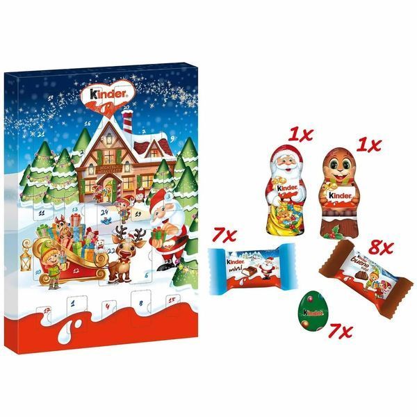 Адвент-календарь Kinder Mini Mix Advent Calendar 150 г 2424693579 фото