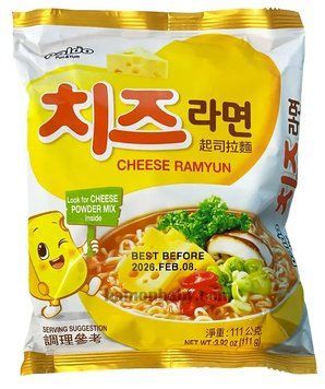 Лапша рамен с сыром (Cheese Ramyun), 111 г, ТМ Paldo, Республика Корея 2619181925 фото