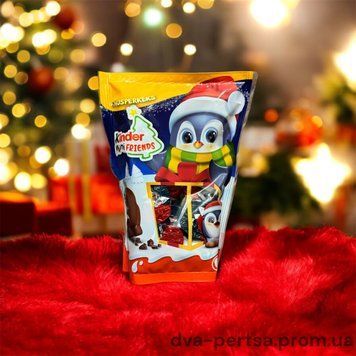 Шоколадні цукерки Kinder Mini Friends Knusperkeks Penguin 122 г 2429319780 фото