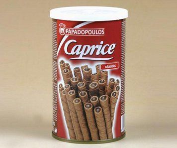 Палички Шоколадні Papadopoulos Caprice Chocolate Wafer Rolls 250g Капріс Трубочки 746026984 фото