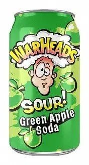 Warheads Sour Soda Green Apple 355 ml 2282619394 фото
