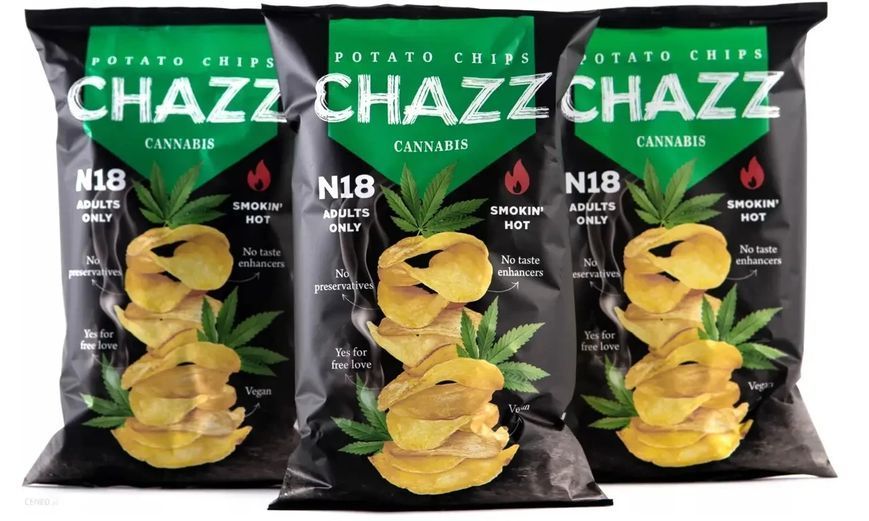 Чипсы CHAZZ со вкусом конопли 90г, чипсы с Канабисом 2222780920 фото