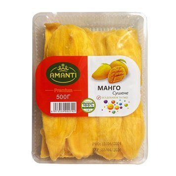 Сушеное натуральное манго King Premium, 500 г 1783103293 фото