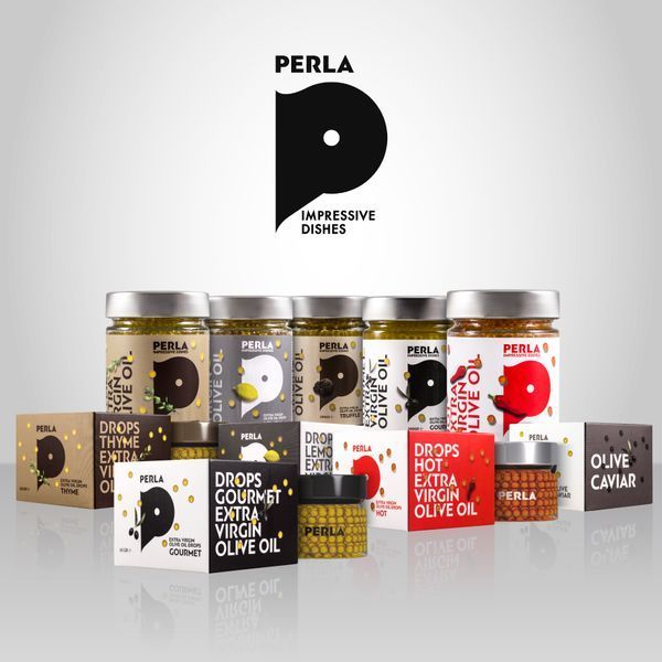Ікра З Оливкової олії з пастою з Каламати Perla Drops Hot Extra Virgin Olive Oil 65 грамів 1074271672 фото